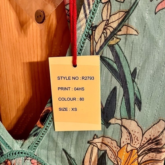 Raga Monique XS Dress NWT Floral  Anthropologie Brand Boho Chic Backless Festive - Picture 2 of 7